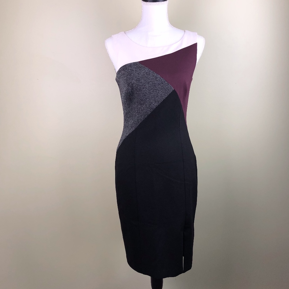 WHBM Colorblock Pencil Dress Size 2 - Picture 1 of 7